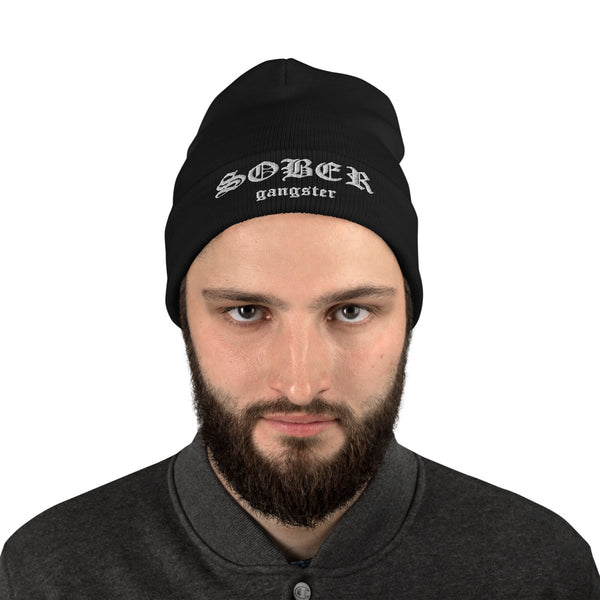 Sober Gangster Embroidered Beanie