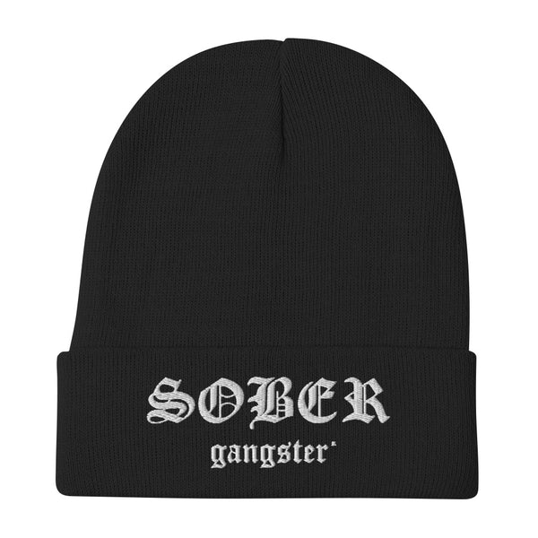 Sober Gangster Embroidered Beanie